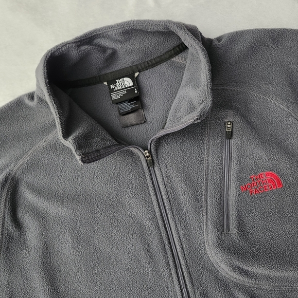 The North Face Other - The North Face Mens Grey 1/2 Zip Fleece Pullover Sweater Jacket Large Cozy Layer